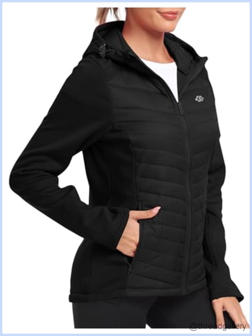 MoFiz Fleece Lined Softshell Jacket Hooded Insulated Shell Women's